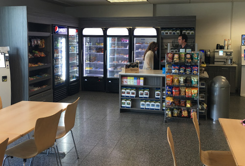 Countless name brands for convenient vending